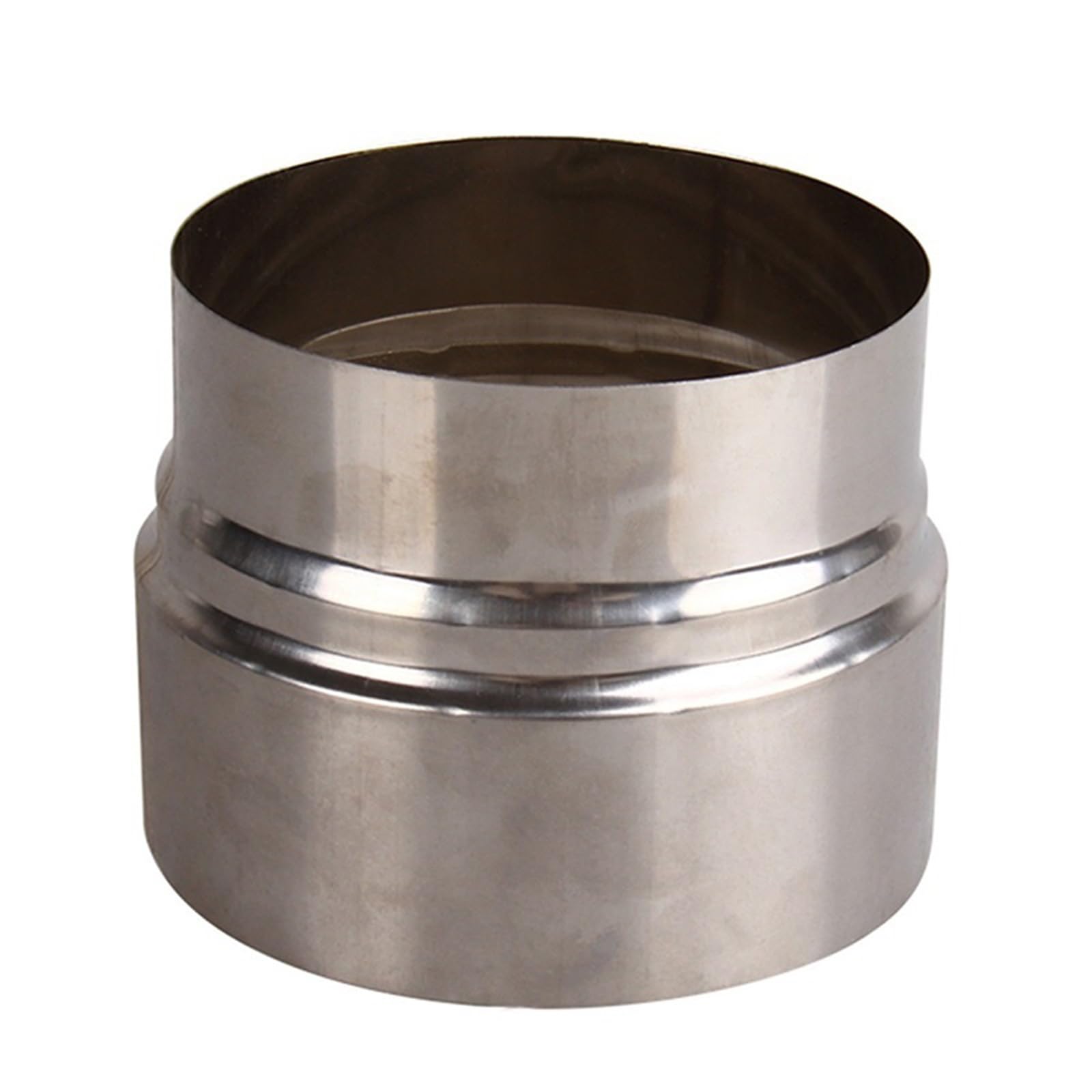 Yuahdbo One Color Chimney Adapter, Stainless Steel, Adjustable, Reducer Connector For Stove Pipe, Wood Stove, Fireplace, Flue Pipe Chimney Systems(11Cm~10Cm)