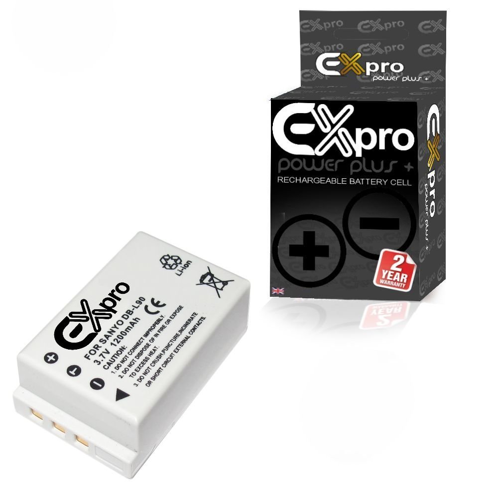 Ex-Pro DB-L90, DBL90, High Power Plus+ Replacement Lithium Li-on