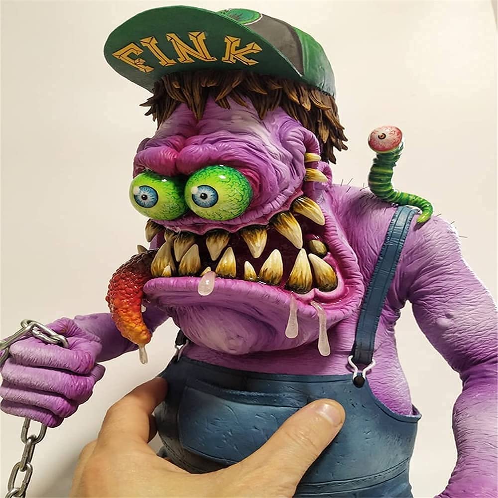 Angry Big Mouth Monster Statue,Halloween Themed Gift Props,Alien