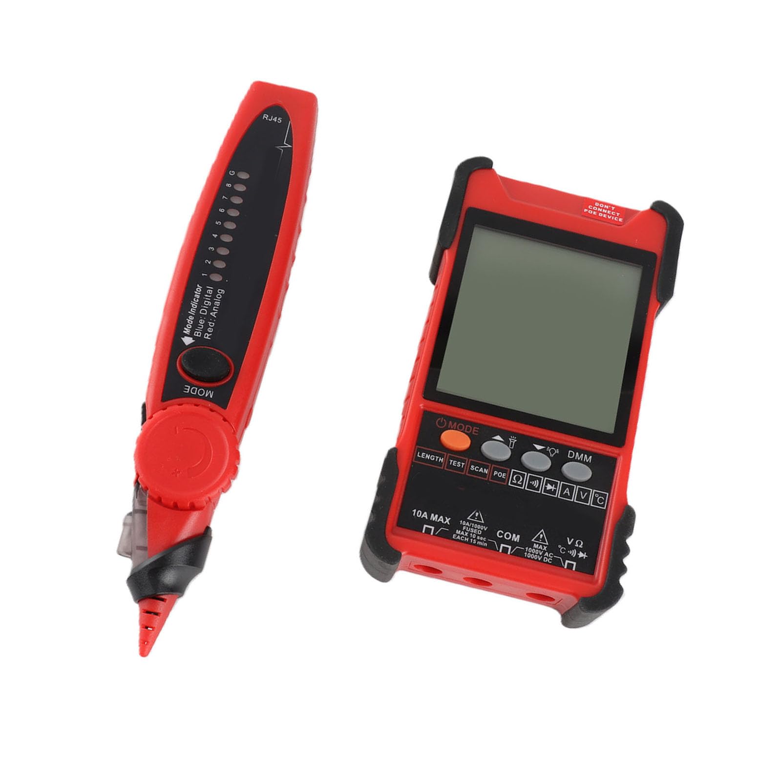 Netzwerkkabel-Tester-Set für Effiziente Signalprüfung, Multifunktionales Kabel-Tracker- und Leitungssuch-Set für Profis, Langlebige ABS-Konstruktion, 500 M Messung