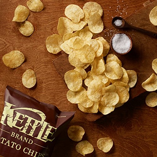 Image of Kettle Brand Potato Chips, Sea Salt, Single-Serve 1.5 Ounce (Pack of 64)