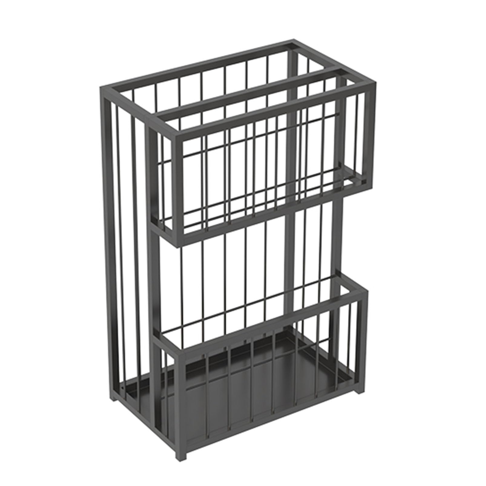 BHFPFZA Metal Umbrella Stand with Removable Drip Tray – Elegant for Home, Office, Hotel & Commercial Spaces – Creative Support for Walking Canes & Umbrellas