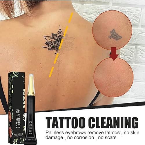 Miniatura 5 de ROPALIA Crema de eliminación de tatuajes - Borrador de pintura para tatuajes - Crema permanente para eliminar tatuajes puede limpiar las cejas sin