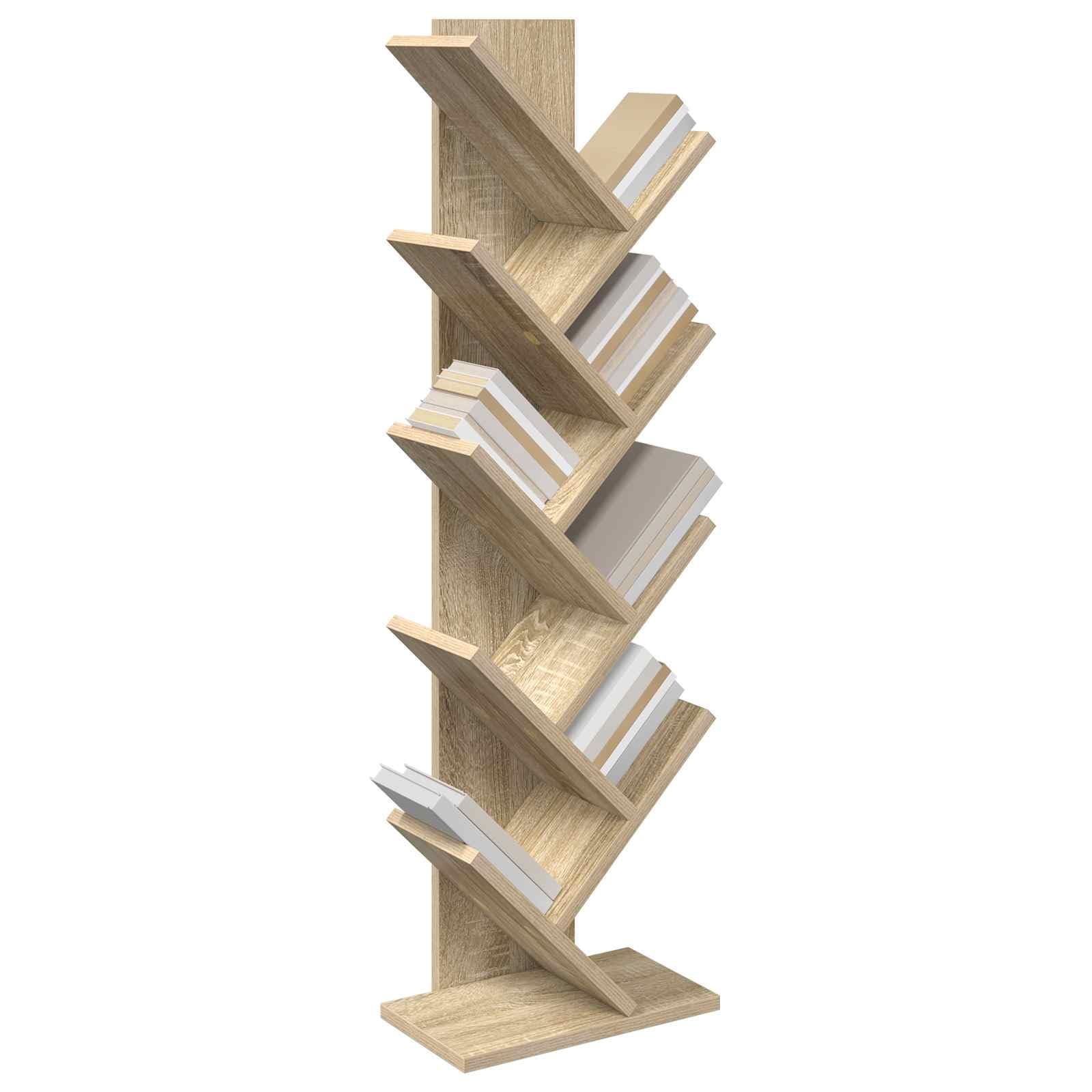 Scaffale a 6 ripiani, in legno, 30 x 18 x 100 cm, per soggiorno, camera da letto, ufficio, cameretta dei bambini, salvaspazio, stabile, versatile, decorazione, organizzatore, scaffale