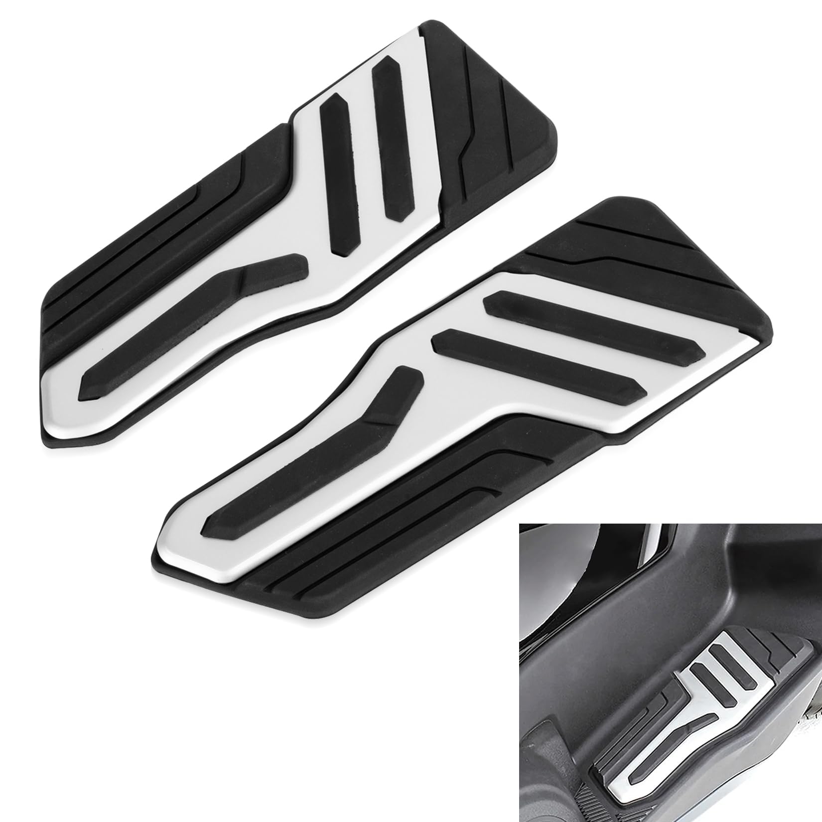 Poggiapiedi Pedane Posteriore Pedana Conducente per TMAX 560 TECH MAX 2022 2023 2024, PSLER Pedale Piedi Pegs Accessori Moto