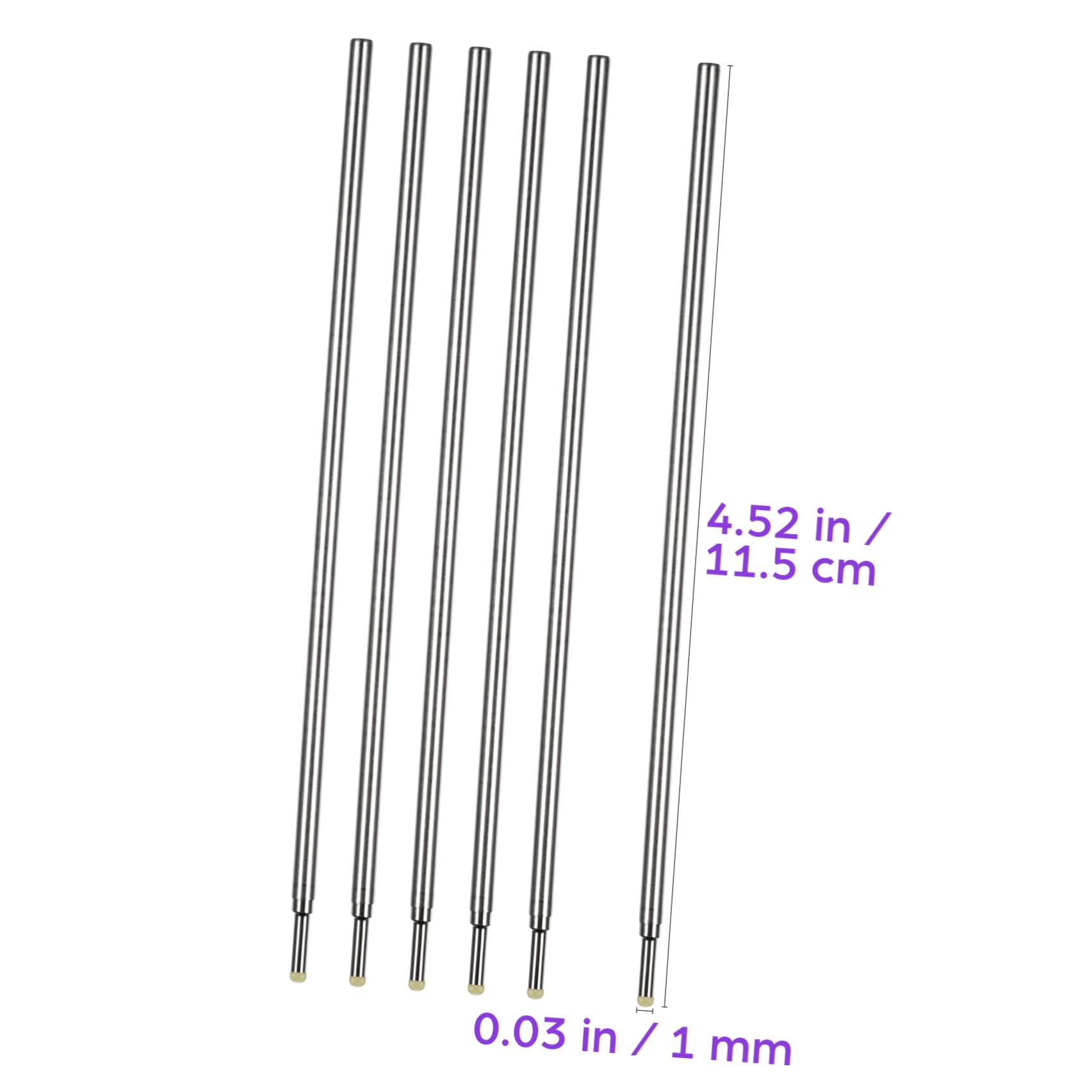 FOMIYES 60 Piezas para bolígrafo lápiz cejas lápiz de cejas puntos puntas líneas rotuladores marcadores de piel para stencil plantillas núcleos de pluma núcleos de lápiz de maquillaje