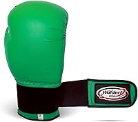 Vista 3 de Guantes de boxeo de nailon resistentes al agua, guantes de boxeo para kickboxing, Muay Thai, color verde vinilo, guantes de boxeo duraderos