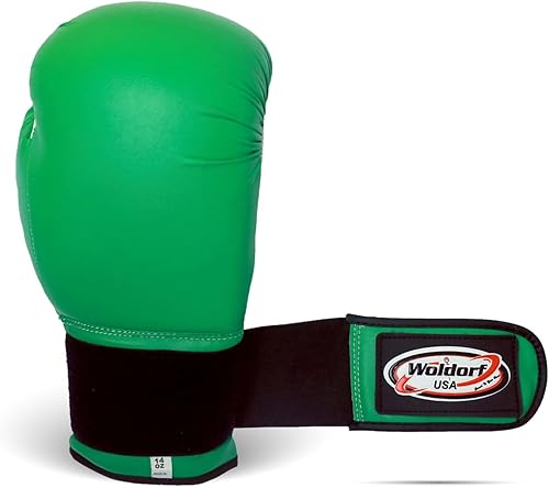 Miniatura 3 de Guantes de boxeo de nailon resistentes al agua, guantes de boxeo para kickboxing, Muay Thai, color verde vinilo, guantes de boxeo duraderos,