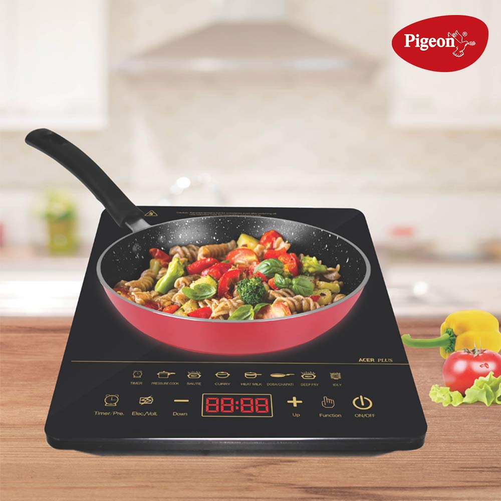 Pigeon Acer Plus 1800 Watt Induction Cooktop (14429) with Feather Touch