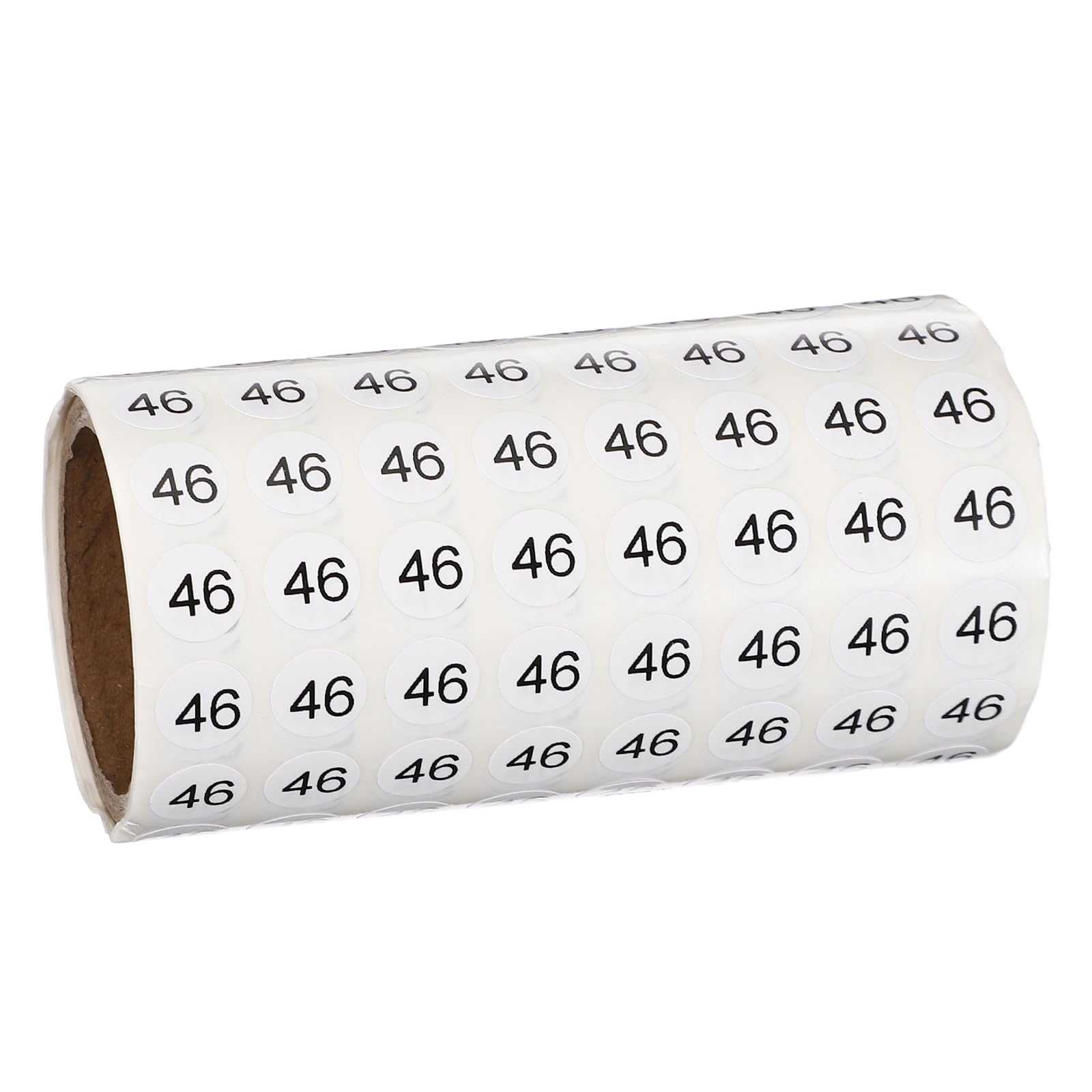 PATIKIL 1000pcs 0.4" Number Stickers, Number 46 Sticker Labels Round Small