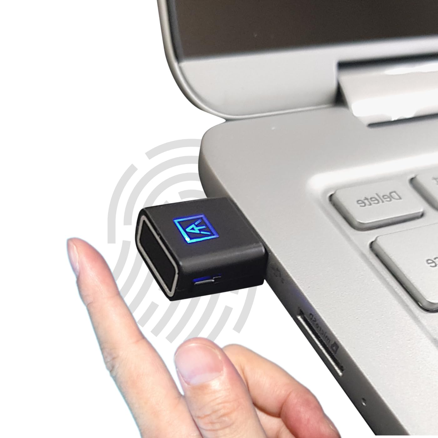 ATKey.Pro Clé de sécurité USB-C (biométrie, Lecteur d'empreintes digitales, FIDO2, Connexion sans Mot de Passe, Windows, Entra ID, macOS, Linux, Chrome OS, Compact, sans Pilote)