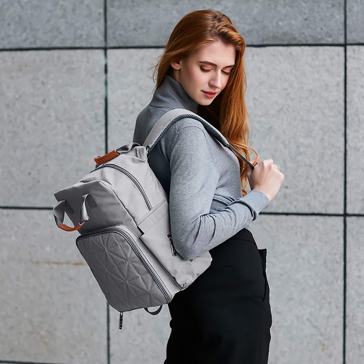 SONARIN Multifonction Imperméable Sac à Dos à Langer pour Bébé,matelas à langer,Sac à Couches,Sac antichoc pour ordinateur, Sacs isothermes pour bouteilles,Grande Capacité, Lavable en Machine