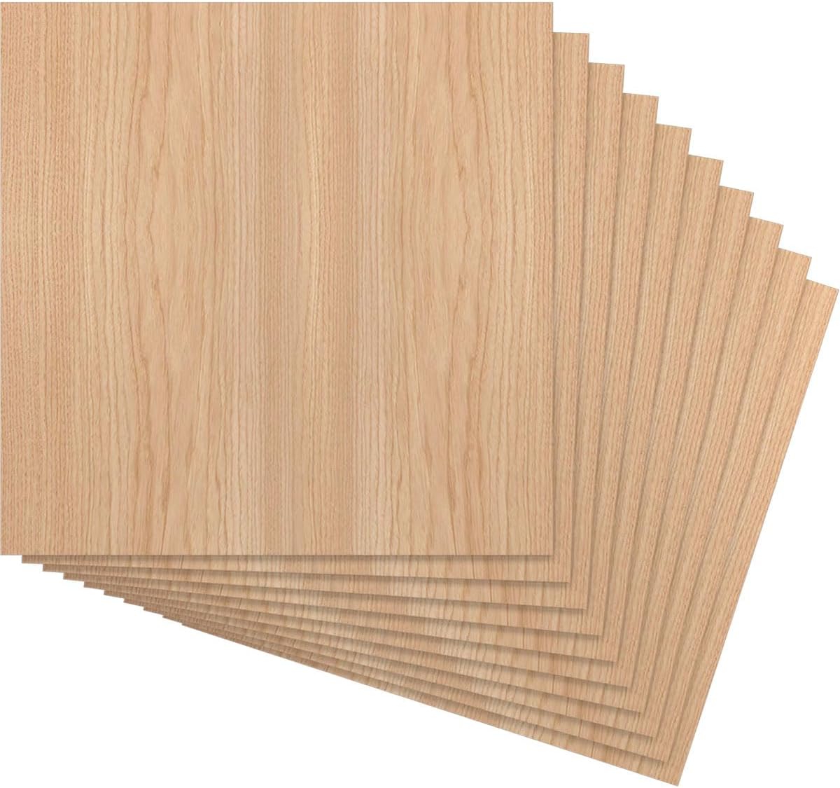 Ekena Millwork 11 3/4"W x 11 3/4"H x 1/4"T Wood Hobby Boards, Hickory (10-Pack)