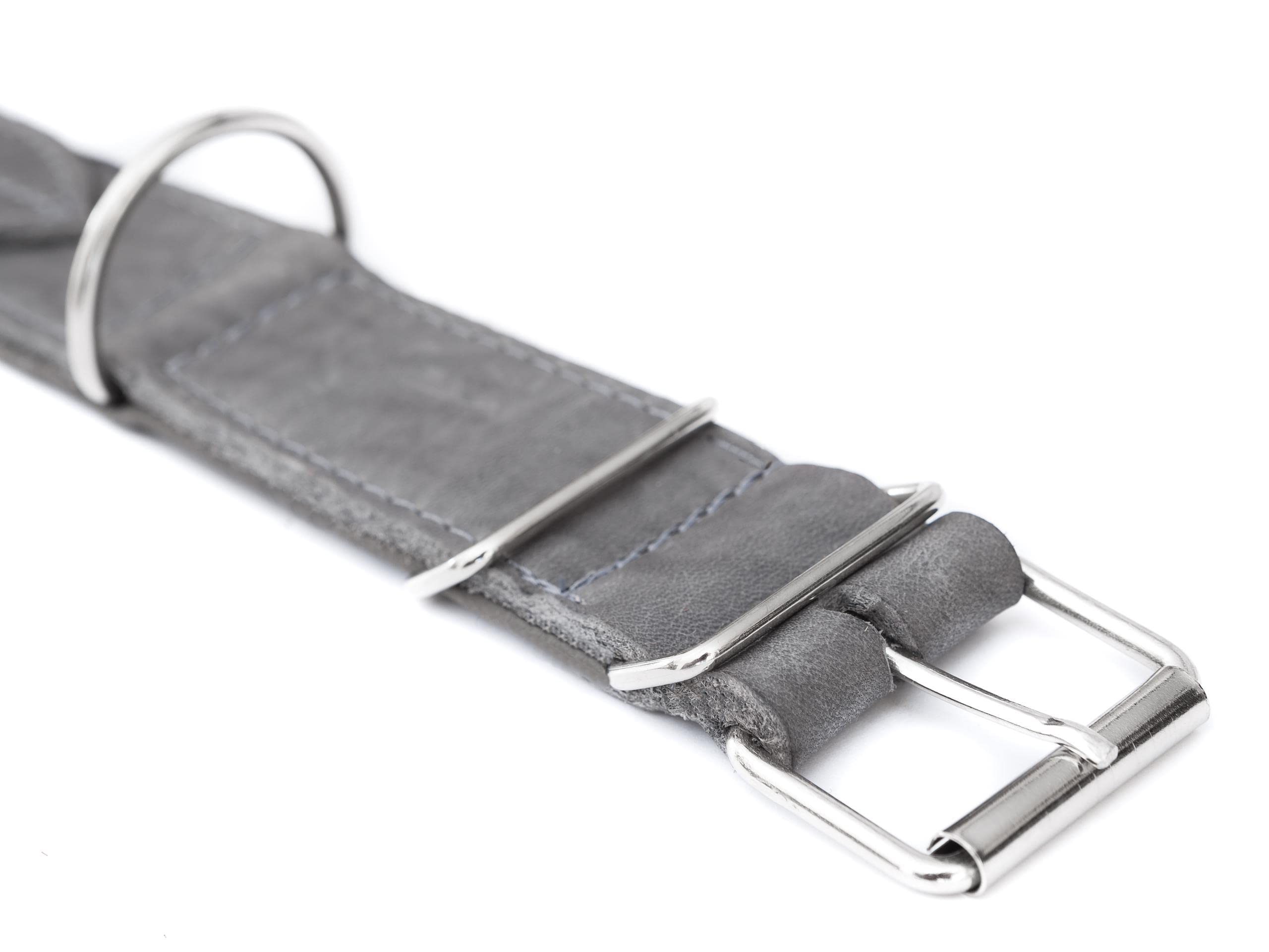 Collier pour chien en cuir, collier en cuir, collier pour chien, boucle en métal, 60 cm + pince à cendres.