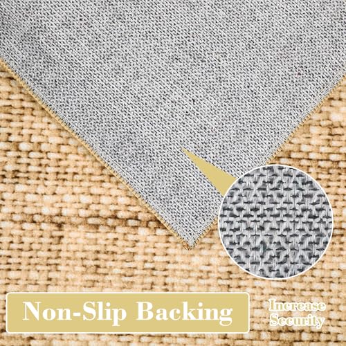 Tapete GarveeHome 9x12 Area Rug Bajo Pelo Antideslizante miniatura 5