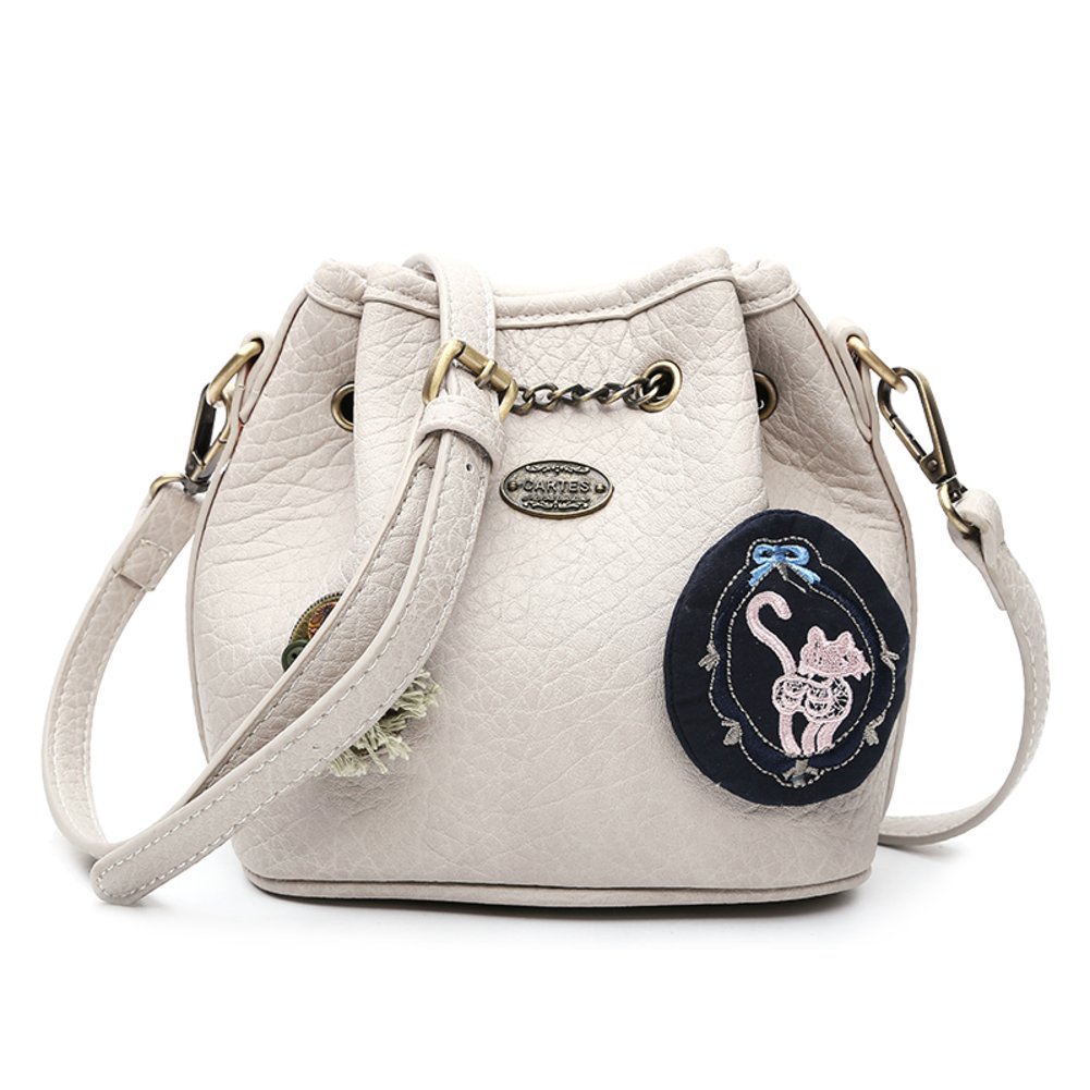 Sac à main seau avec chaîne rétro et double portée épaule confortable - 5