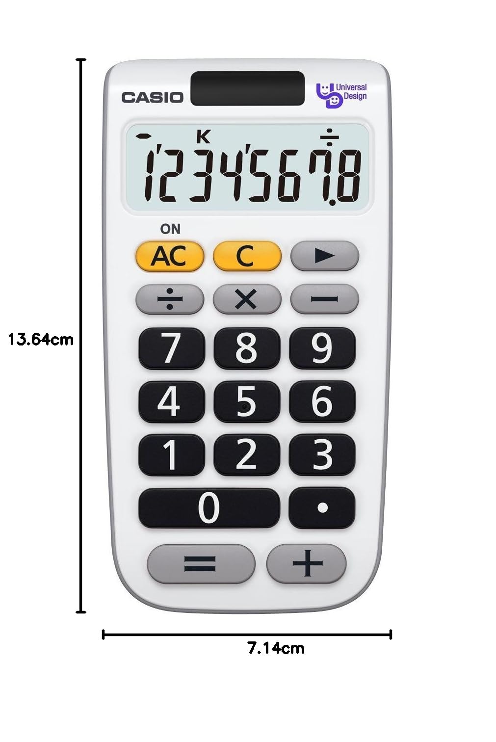 Amazon | カシオ ユニバーサル電卓 8桁 手帳タイプ NU-8A-N | ビジネス