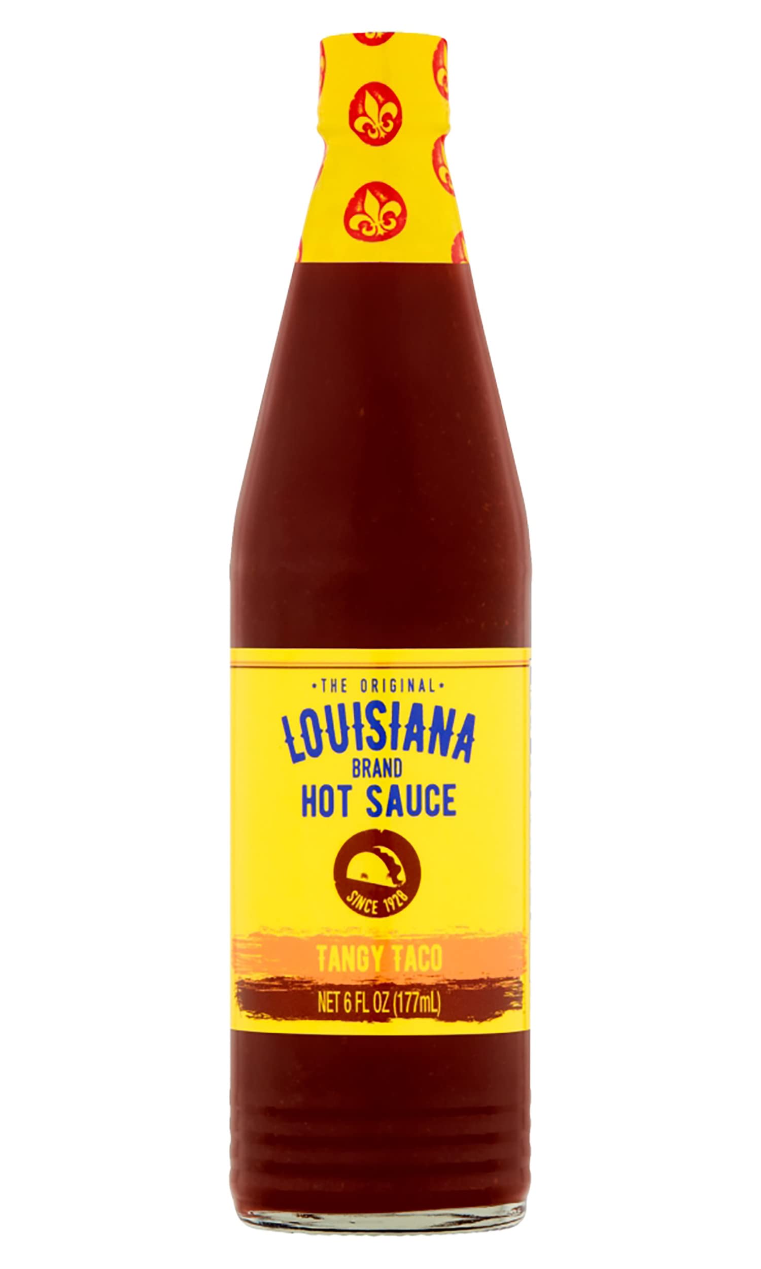 Louisiana Brand Hot Sauce, Tangy Taco Hot Sauce, 6 FL OZ Glass Bottle (Pack of 1)
