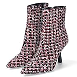 Talon aiguille La Strada Bottines, Noir/rose, 40 EU