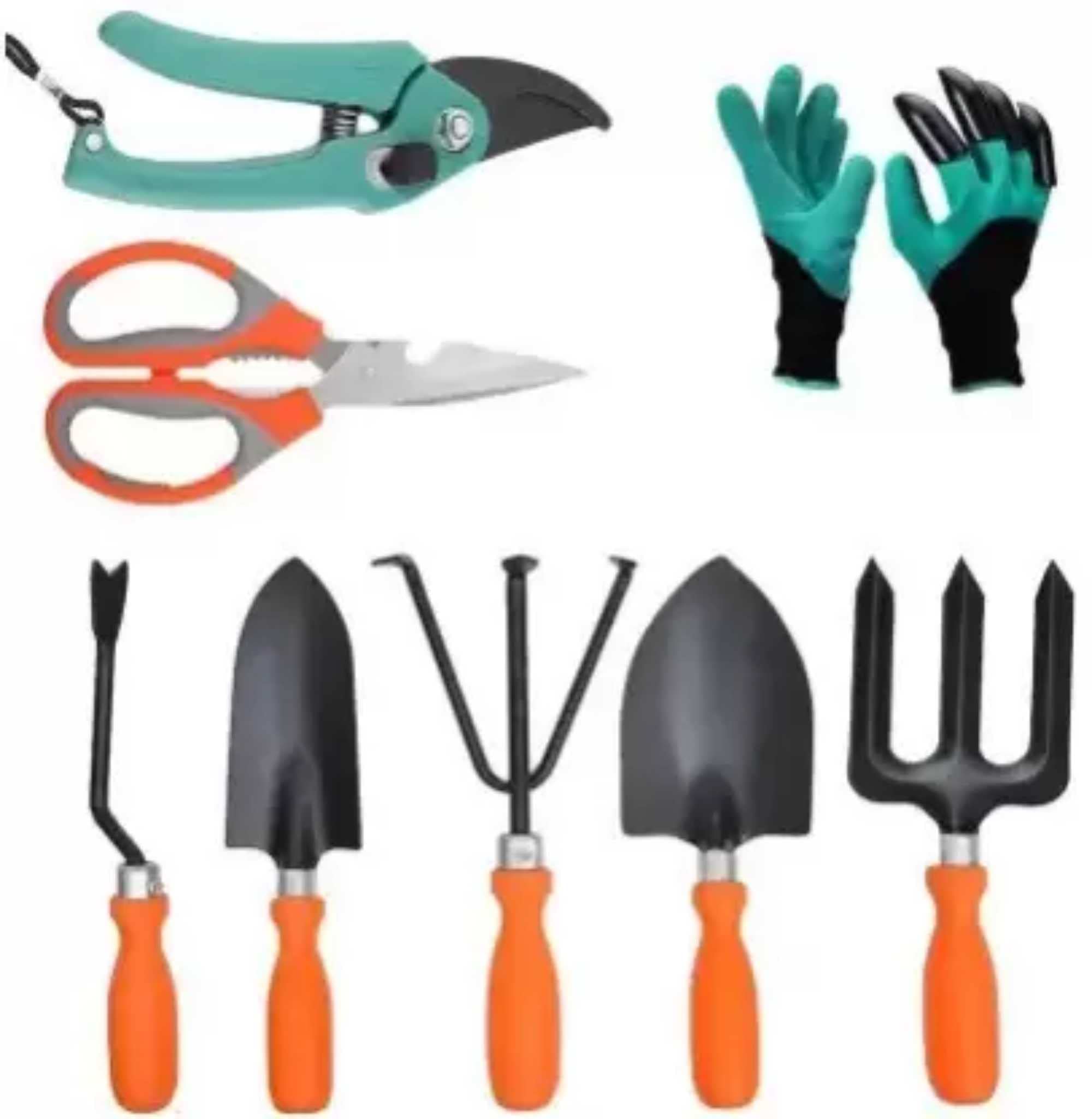 Verdor Gardening Tools kit Heavy Flower Cutter,Scissor, Green Gloves,Garden Tool Set Garden Tool Kit (8 Tools) (B0BBPLNWBM) Amazon Price History, Amazon Price Tracker