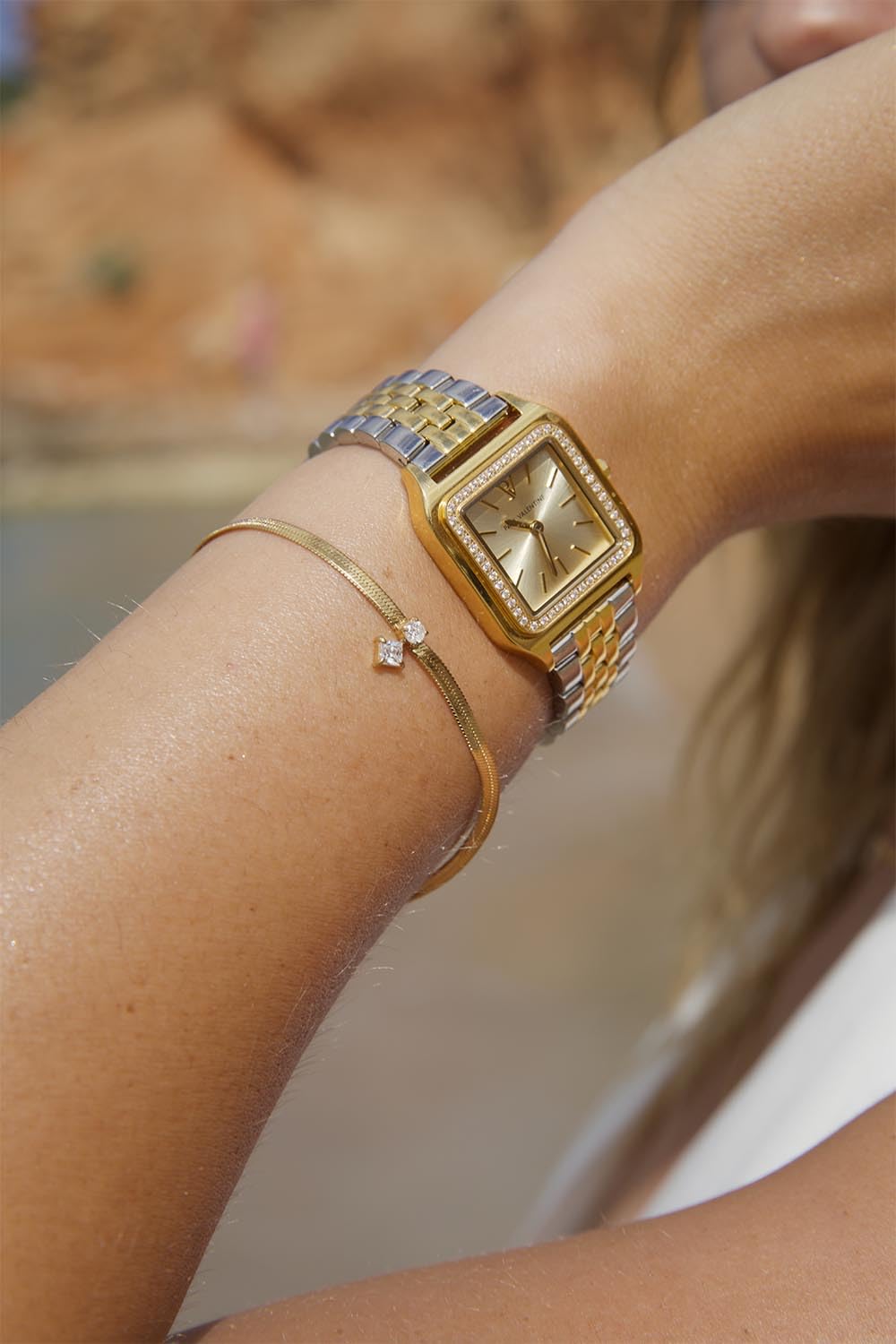 PAUL VALENTINE - Bracciale da donna in acciaio inox – Ciondolo