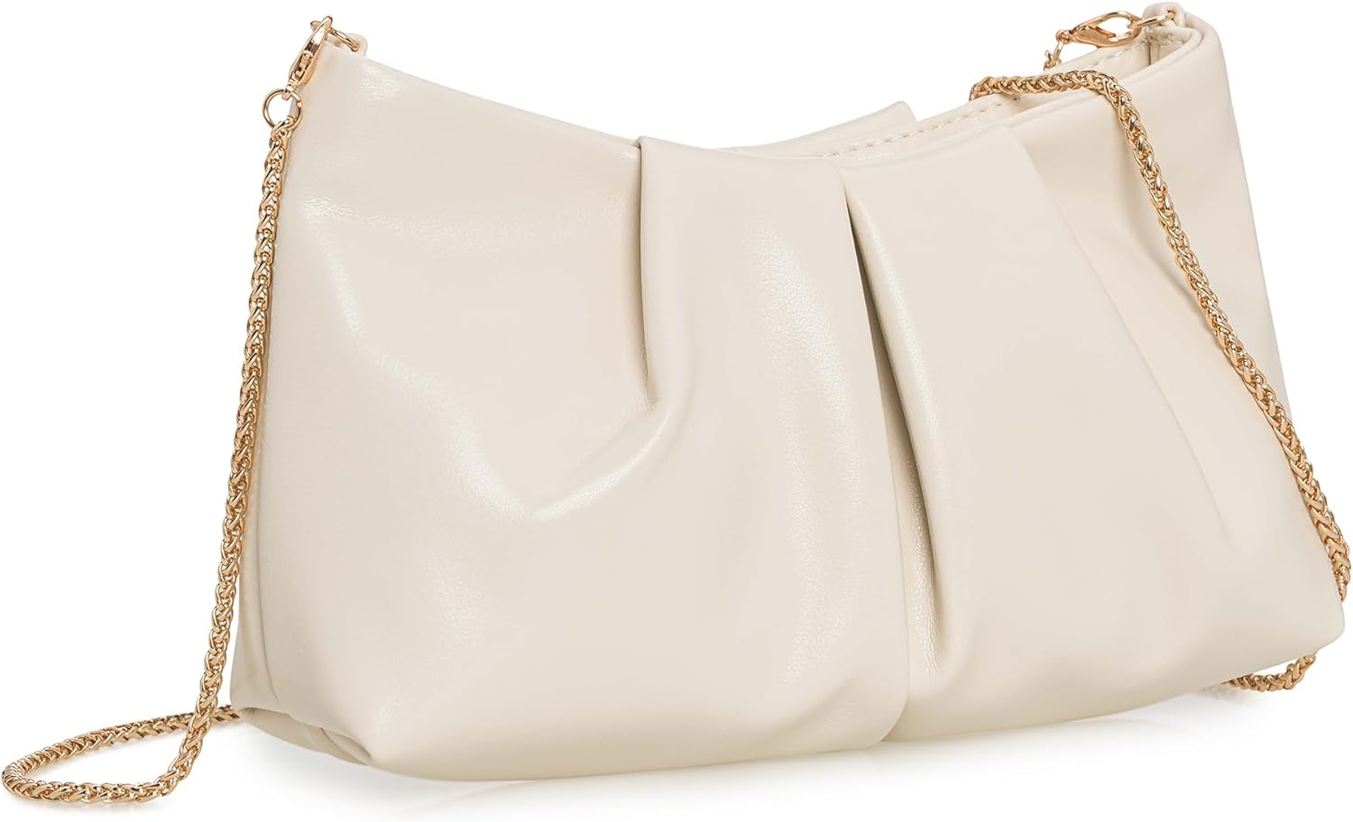 CHARMING TAILOR Women Clutch Bag Dressy Formal Handbag Pleated PU Clutch Purse for Cocktail Prom Wedding Party | Dressy, Formal, Pleated, PU, for Cocktail, Prom, Wedding Party - Image 2