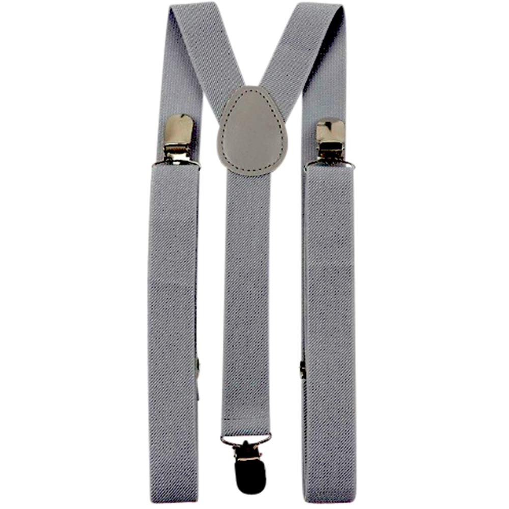 Db Dickie Bow Boys Slate Grey Childrens Kids Adjustable Vintage Braces (Slate Grey) - Suitable For Formalwear, Weddings, Parties, Page Outfits