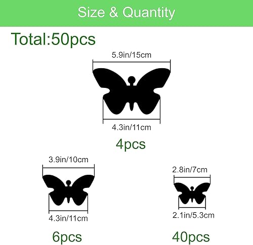 Miniatura 2 de Decoración de pared de espejo de mariposa, 50 calcomanías de pared de mariposa de espejo acrílico 3D extraíbles, calcomanías de pared autoadhesivas