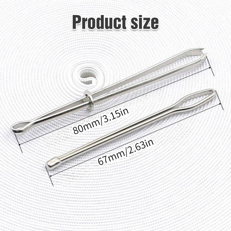 DIY Rope Threader Clip, Drawstring Stringing Tools, Metal Stringer Tweezers, Adjustable Stainless Steel Sewing Supplies Sewing Tools, Easy Rope Stringing Clips, Hoodie Pants Sewing Tools (C-2pcs)