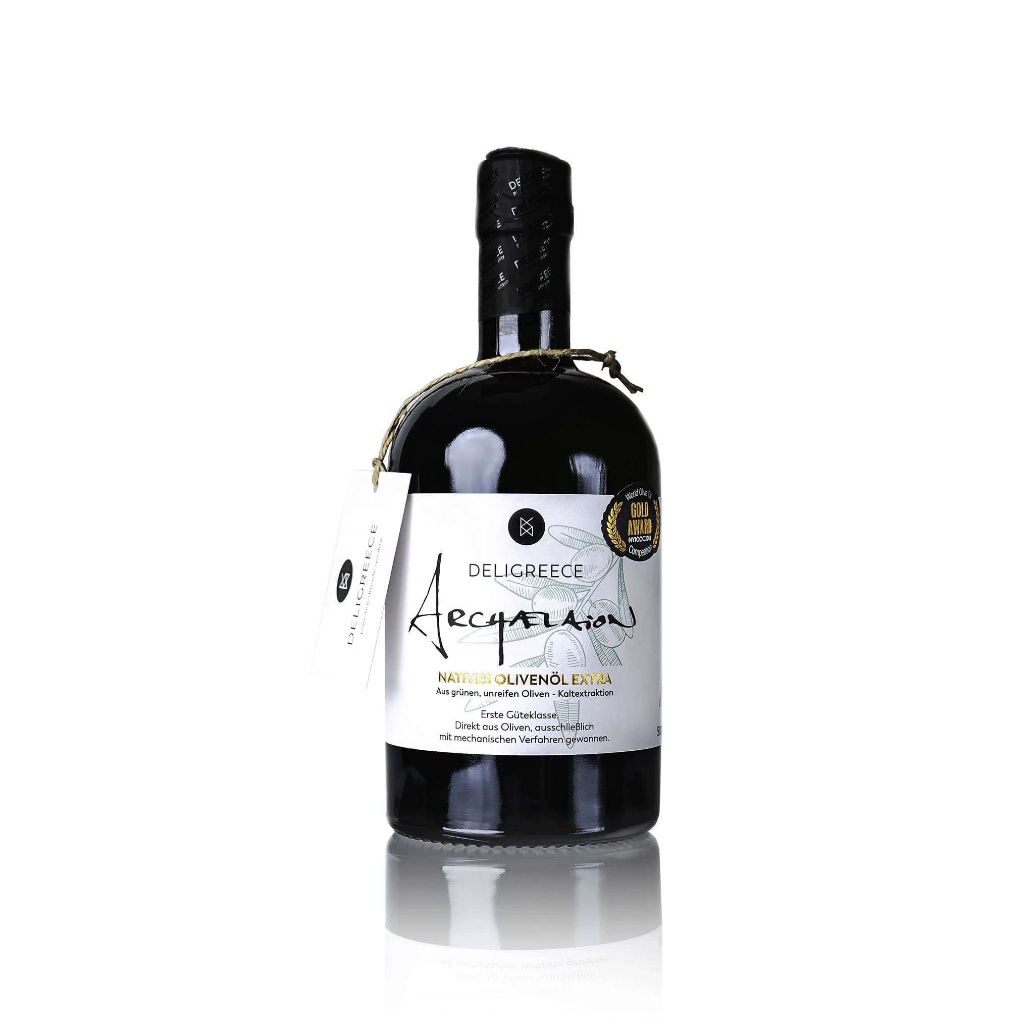 Deligreece - ARCHAELAION limited extra natives Olivenöl aus unreifen Koroneiki Oliven Kaltgepresst unter 24 °C - 500 ml