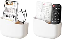 Vista 1 de SUNFICON Soportes de control remoto de montaje en pared, paquete de 2 soportes adhesivos para reproductor multimedia, organizador universal