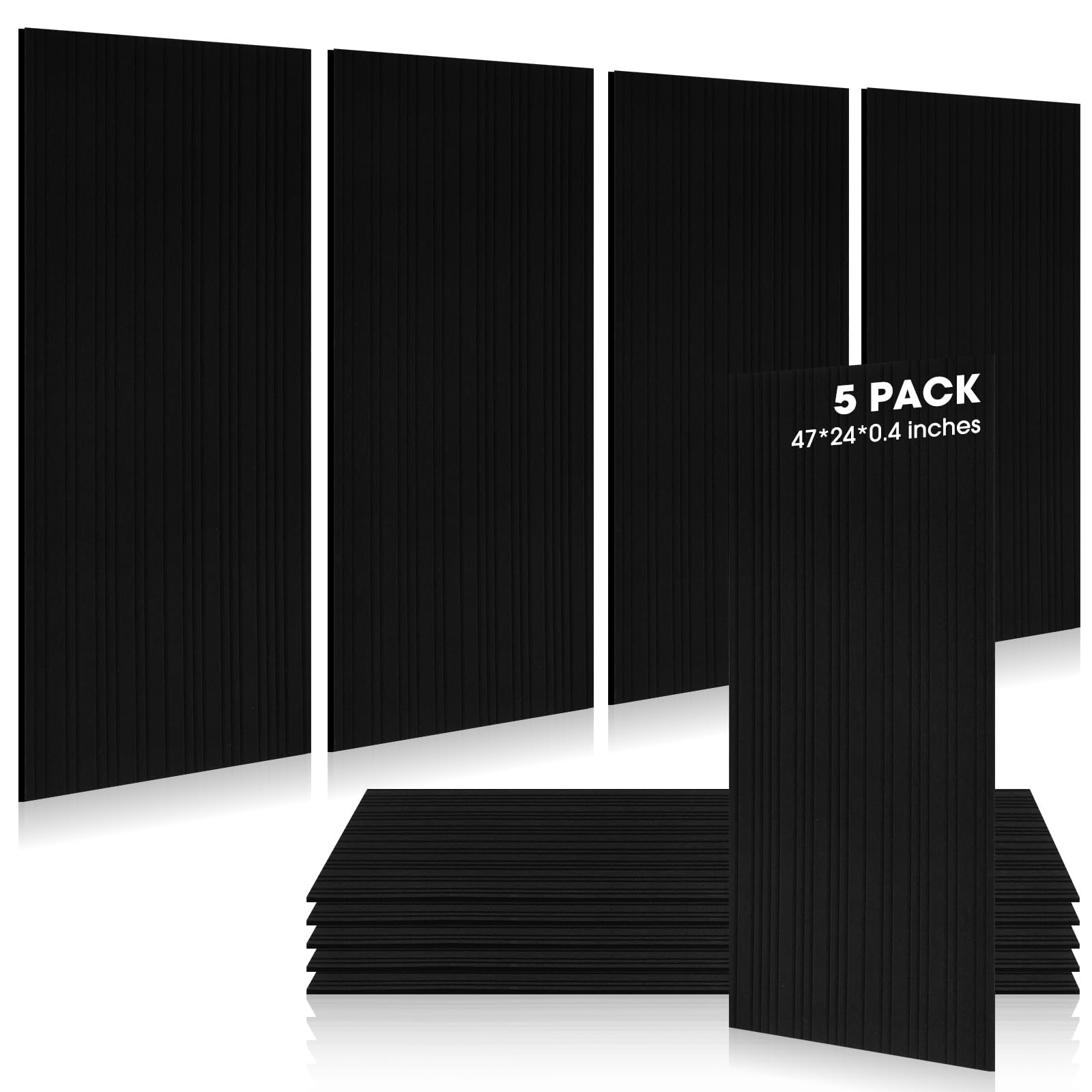 Snapklik.com : Woanger 5 Pack Large Acoustic Panels, 47 X 24 Inch Sound ...