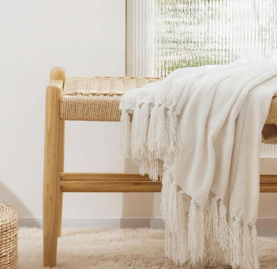 Image of Soft Throw Blanket | Used Both Indoor and Outdoor | Blanket for Living Room | Bedroom | Hall | Kids Room | Sofa and Bed or Chair Throw (Solid)