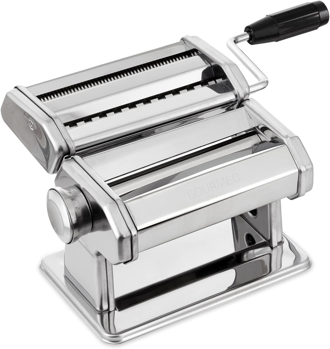 PAGILO Pasta Machine with 9 Steps for Spaghetti, tagliatelle, Fettuccine and Lasagne - Pasta Machine, Pasta Maker