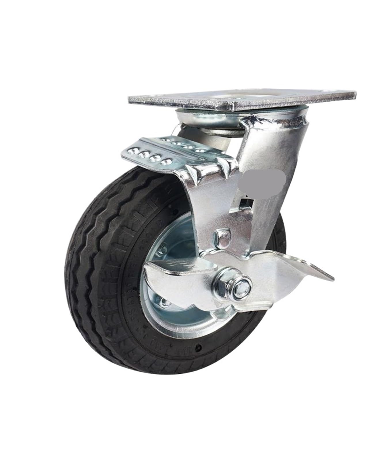 1 Piece casters Heavy Duty 6 inch Inflatable Directional Wheels Rubber air wear Resistant Hotel Luggage(6-inch-A-Fixed)