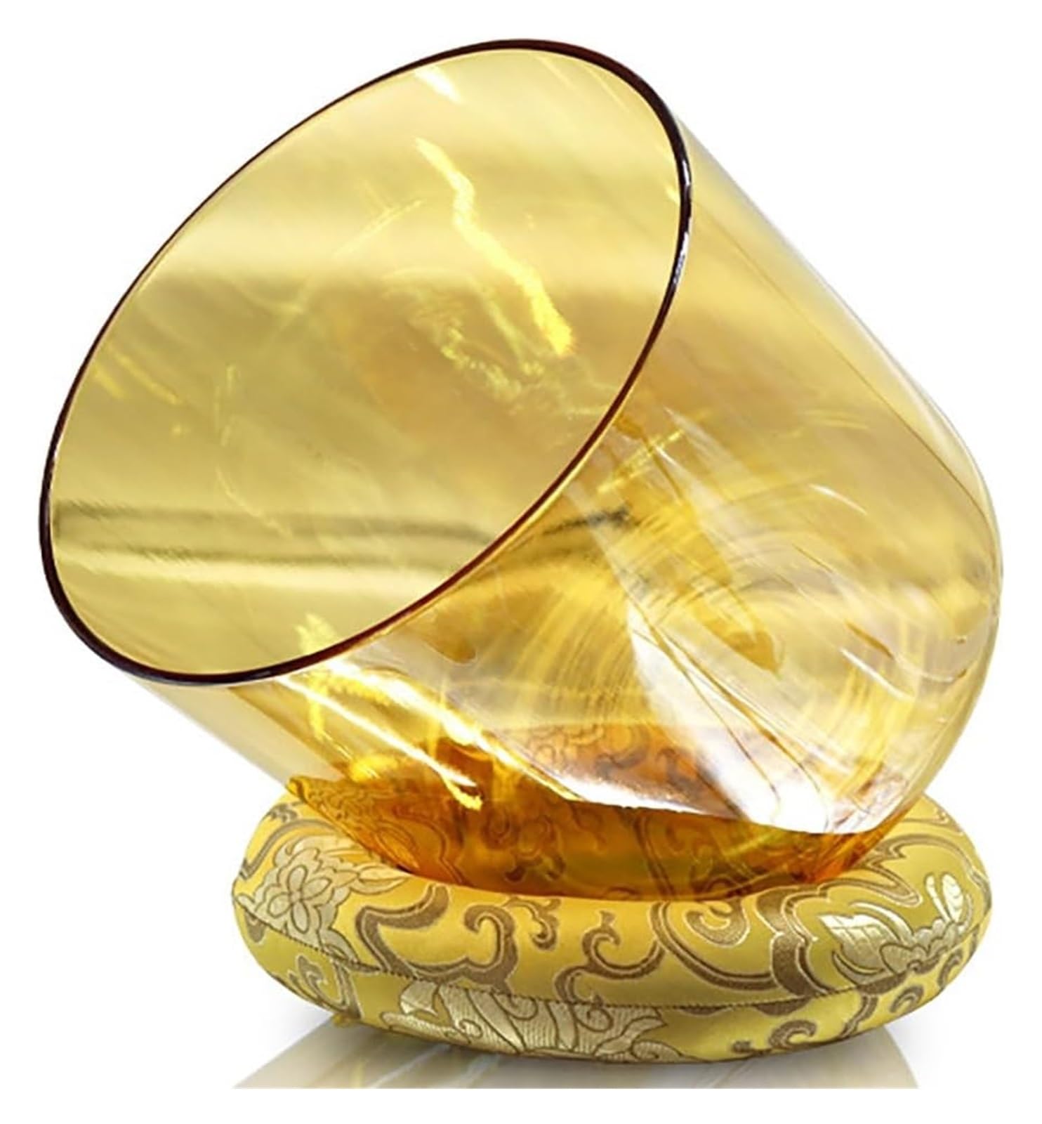 Cuencos tibetanos de Cuarzo, Cuenco Tibetano Alchemy Crystal Clear de 6 Pulgadas, 432 HZ(B Note)