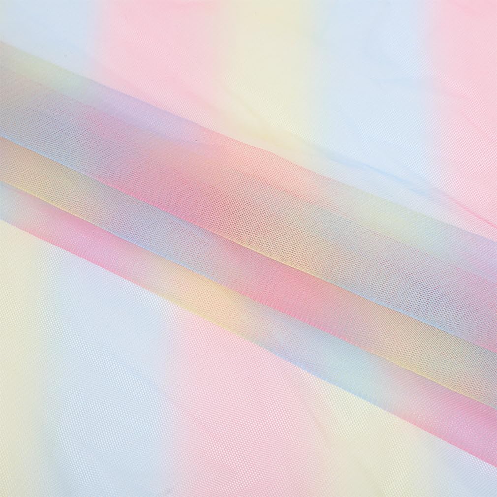 Farbverlauf Tüllstoff 1000×150cm Tüll Meterware zum Nähen DIY