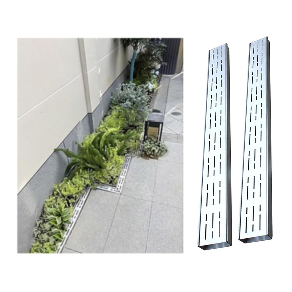 Canal de drainage de tranchée en inox avec grille pour l'évacuation de la maison