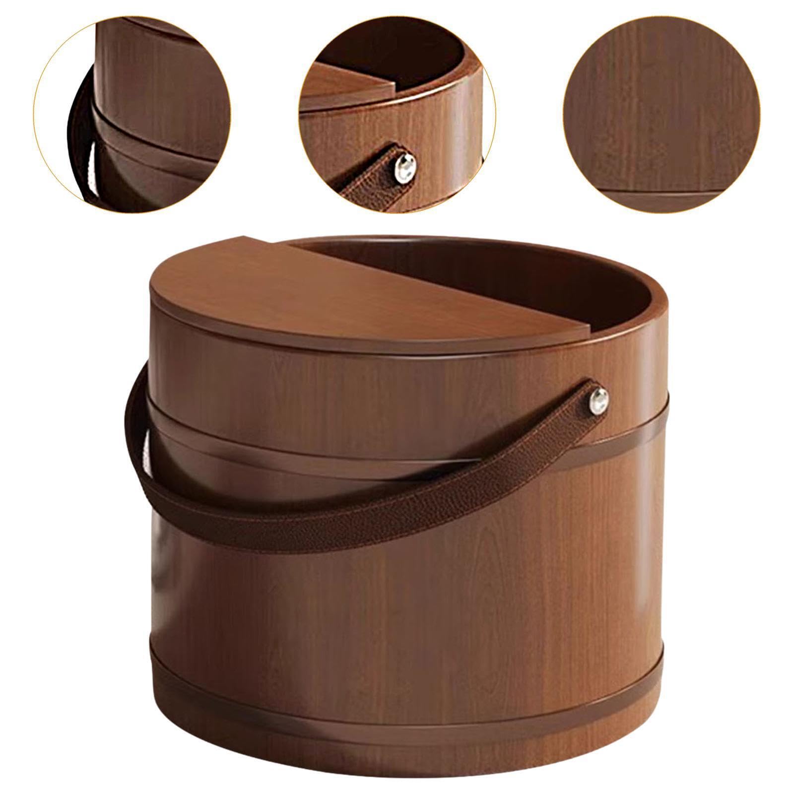 Bañera de Para madera para remojo de pies. Una fantástica opción para relajarse y mimarse en familia. Baño de Para madera para pedicura y remojo