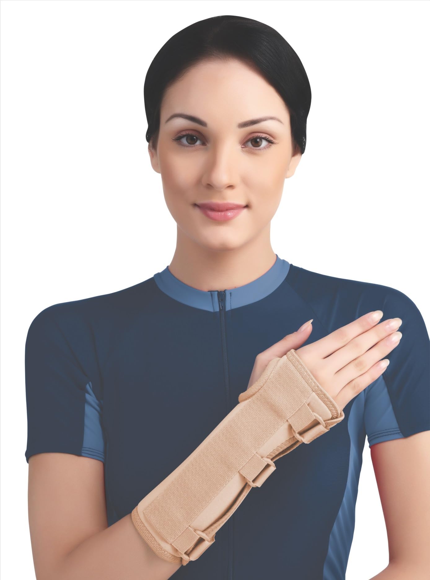 flamingo wrist splint with cock-up | forearm & wrist splint for hand immobilizer | wrist support compression for tendonitis, arthritis, broken, carpal tunnel | beige | x-large |