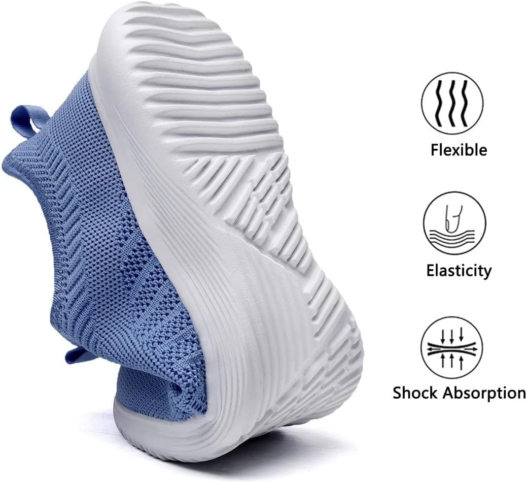 Lamincoa Womens Slip On Walking Shoes Non Slip Casual Road Running Lightweight Mesh Fashion Sneakers for Gym Travel Workout - Image 7