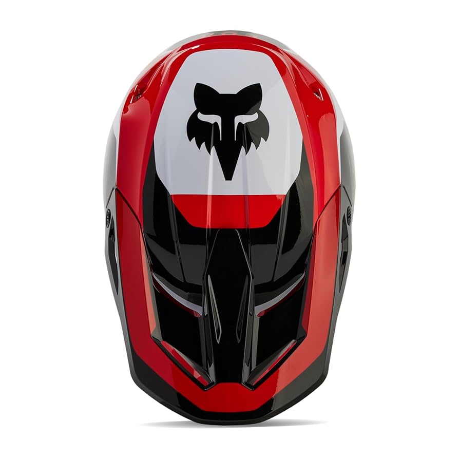 Amazon.com: Fox Racing V1 Motocross Helmet, Nitro FLO RED