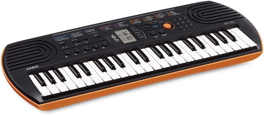 Casio SA76 Mini Keyboard | 44 Keys | Black - SA-76