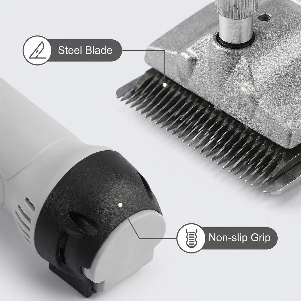 Piccole tosatrici per Pecore Resistenti con 6 velocità, Kit Professionale per la toelettatura del Bestiame agricolo per Vari Tipi di tosatura del Bestiame, Forbici elettriche per Pecore