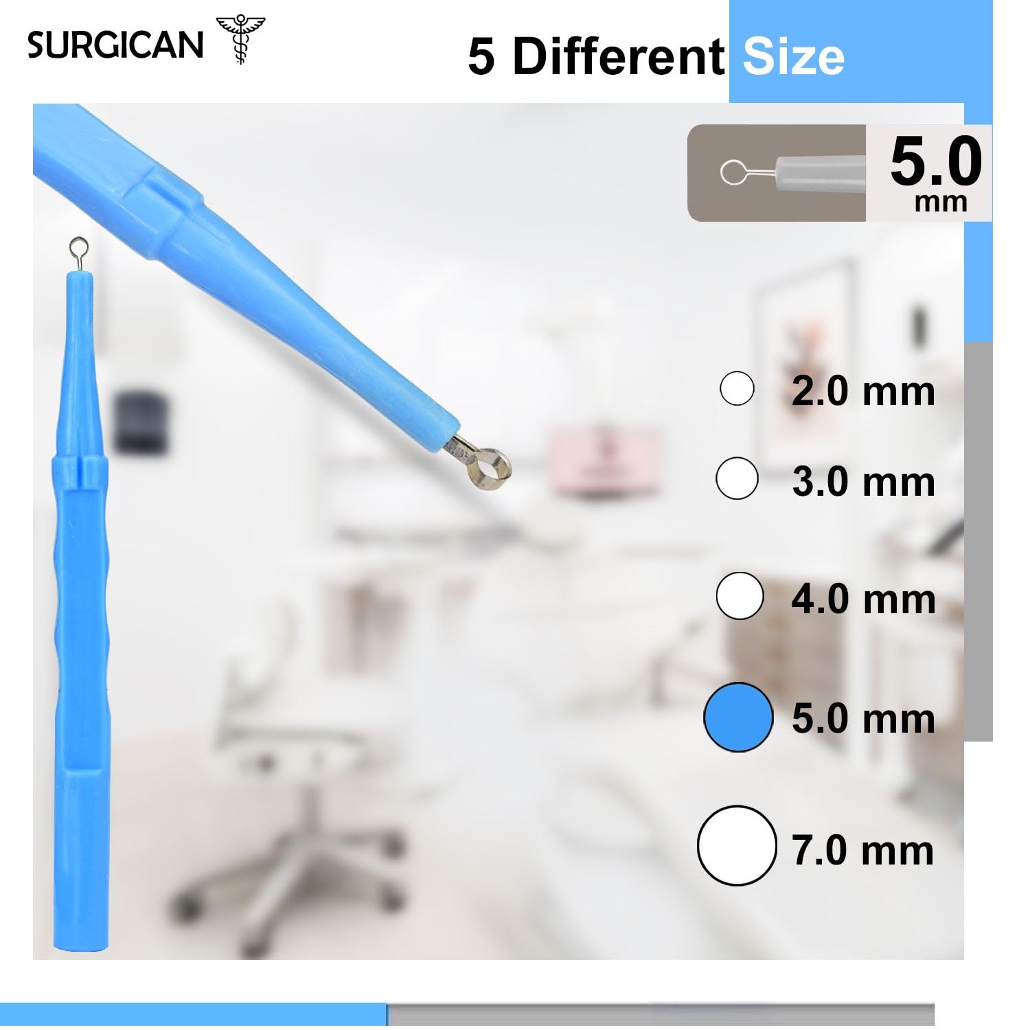 SURGICAN Sterile Disposable Dermal Curettes, Easy Peel Packing - Box of 10 - New and Improved (5 mm [Pack of 10]) — Amazon image 4