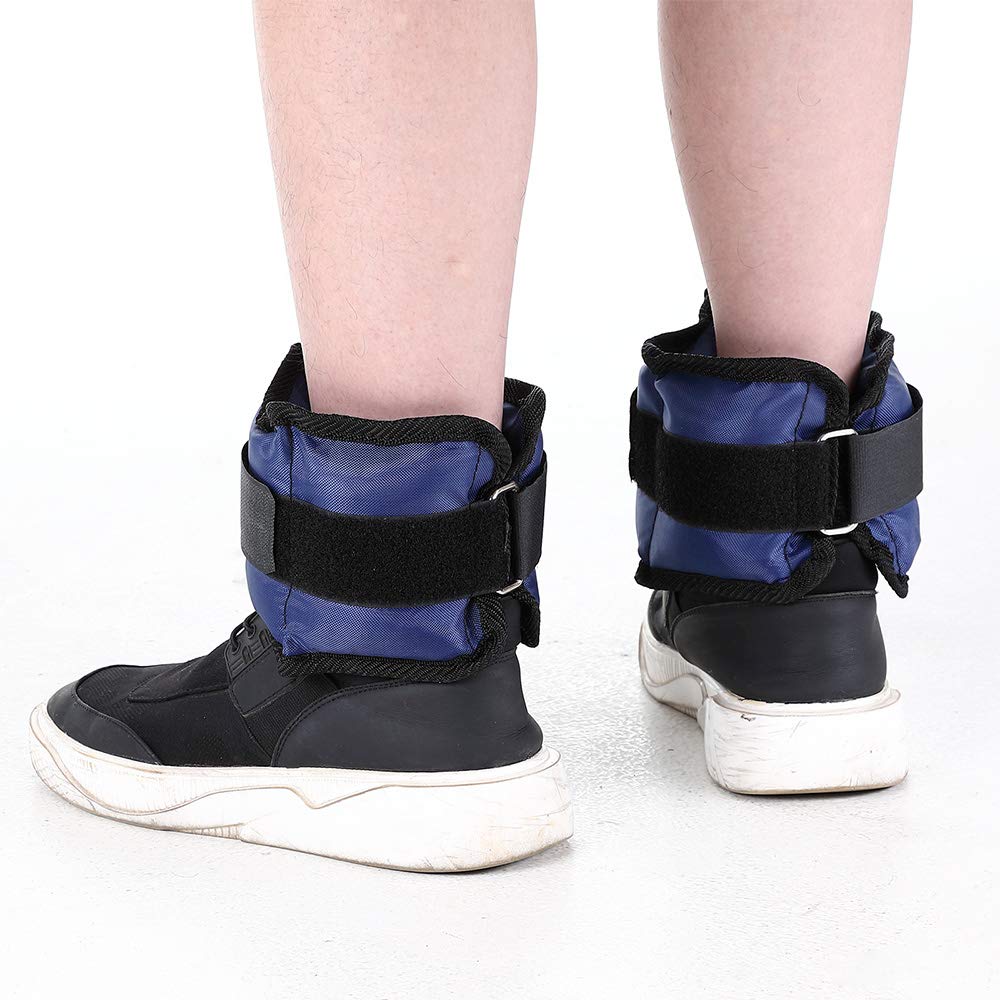 BAKAJI Set mit 4 Gewichten für Handgelenke und Knöchel von 2 kg + 1 kg Training Gym Aerobic Fitness Muskelverbesserung Neopren mit Reißverschluss und verstellbarer Schnalle