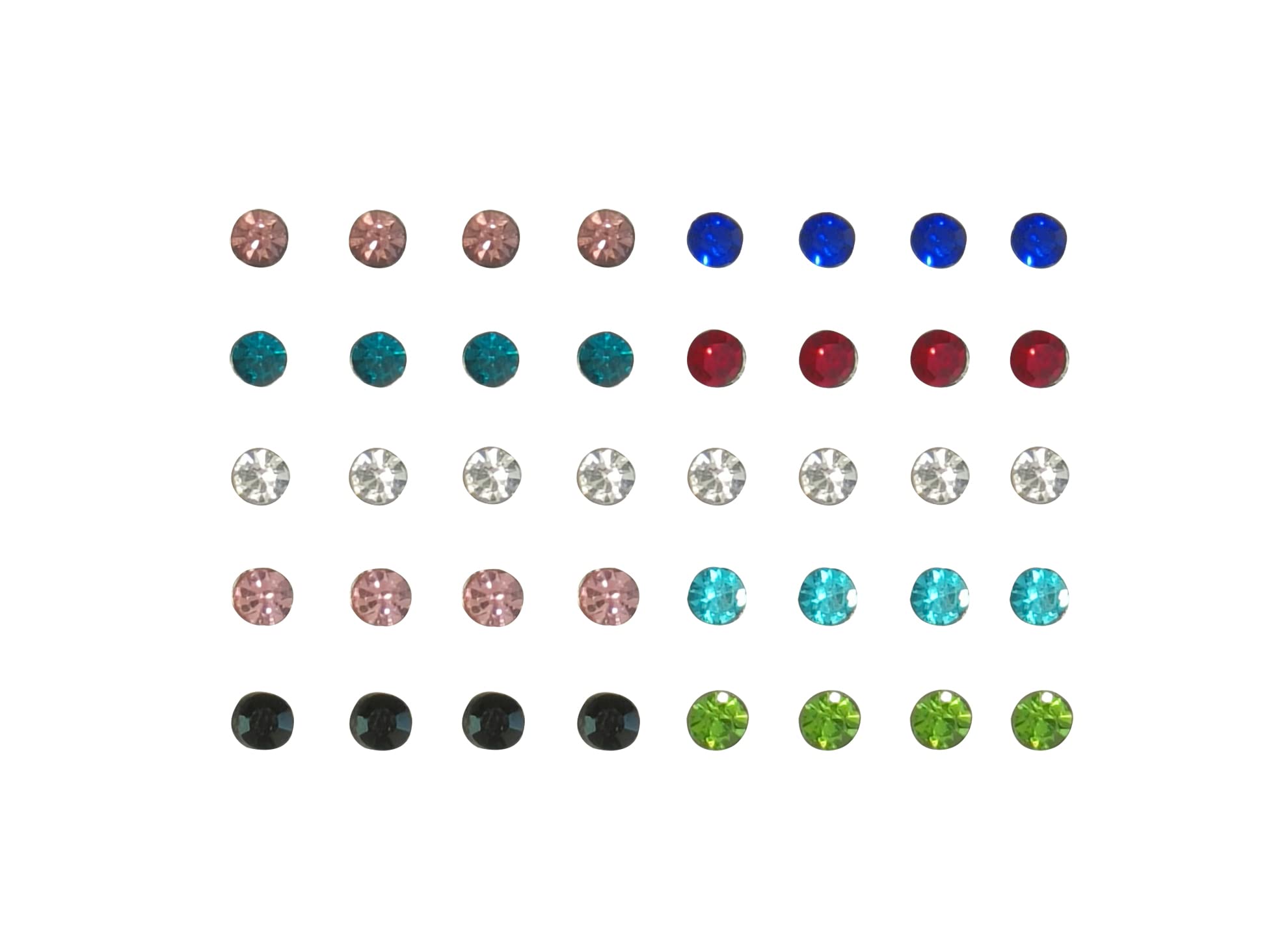La Belleza Multicolor Crystal Stud Earring For Girls And Women Combo Pack Of 40 | Accessories Jewellery for Women| (B0C2KMLFRS) Amazon Price History, Amazon Price Tracker