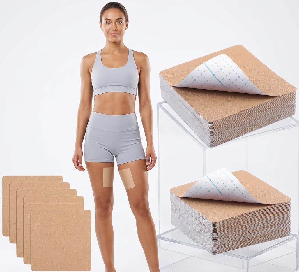 20 Pcs Tummy Tape Waterproof Belly Thigh Lifting Body Tape for Women Elastic Anti Chafing Friction Adhesive Patches Inner Thigh Sagging Loose Skin Flat Stomach Back Fat Belly,3 x 4.7 in-image-26