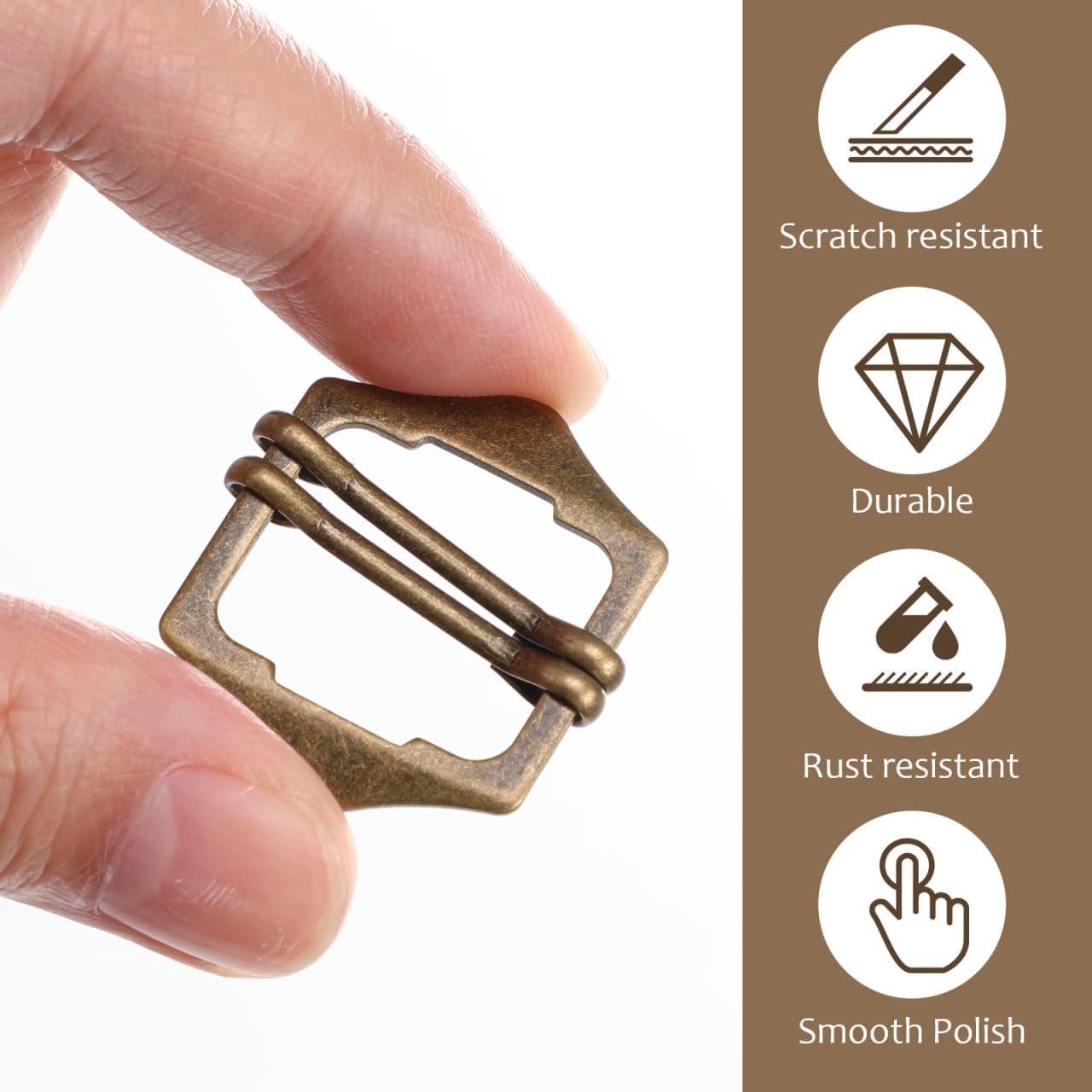 COHEALI 10 Pcs Suit Vest Buckles Metal Clothing Buttons Waist Belt Buckles for Vest Strap Adjuster Jacket and Coat Decor Adjustable Fasteners for Business Suits