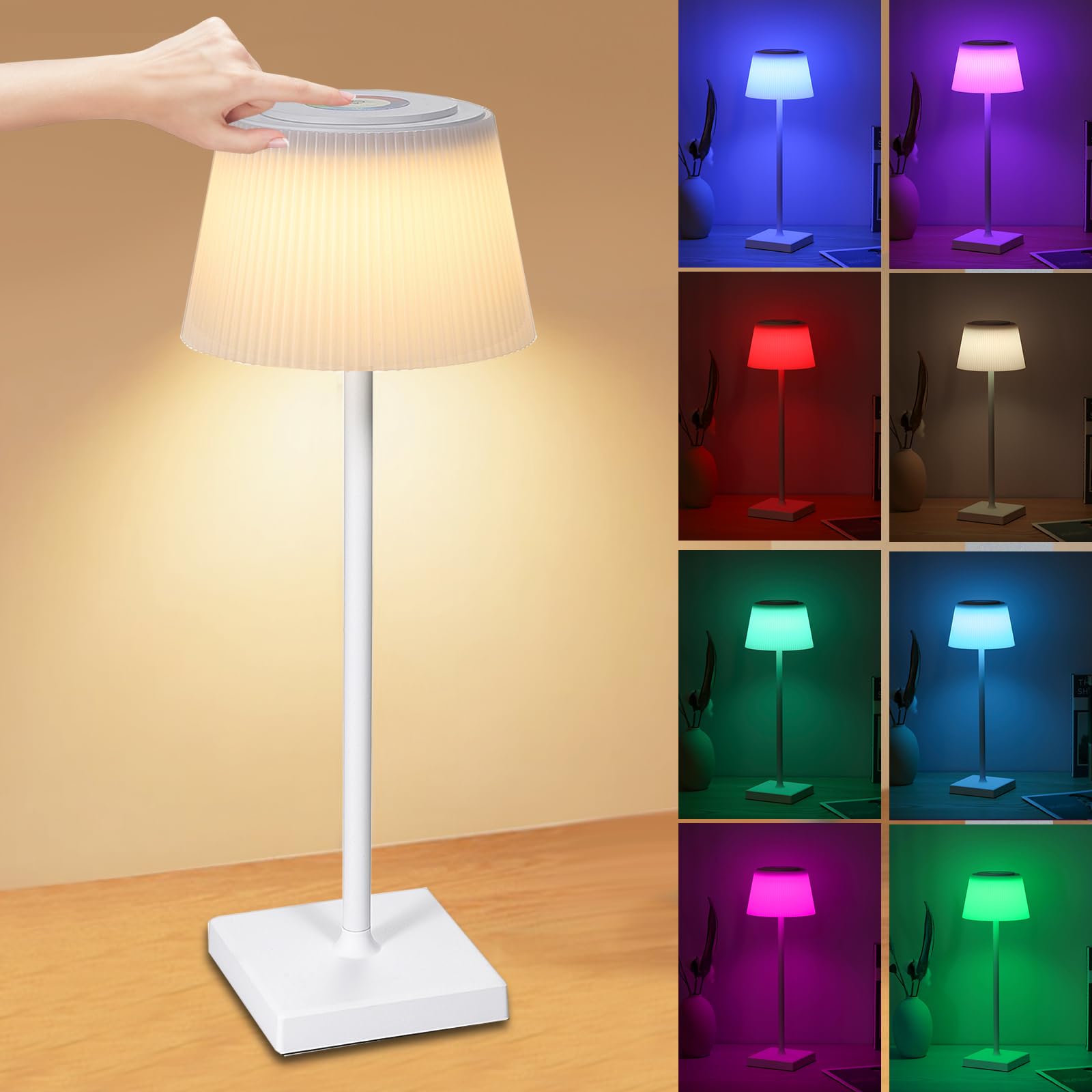 6 Luci Esagonali RGB Per Armadi - Lampade LED Adesive Con Telecomando E Timer - Foto 6